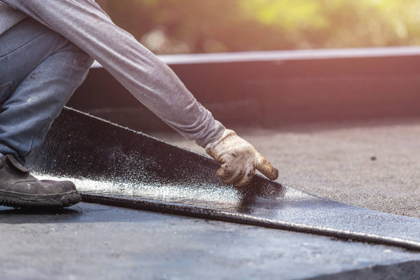 Professional Basement Waterproofing technician working in Union Bridge, MD